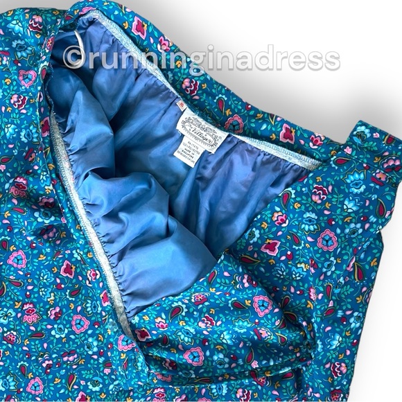 Vintage 70’s The Villager Vibrant Polyester Maxi Skirt Tagged 16 See Measurement - Picture 7 of 14